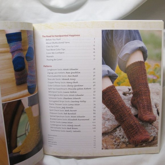 Kntting Socks with Handpainted Yarn Pattern Book - Picture 5 of 7